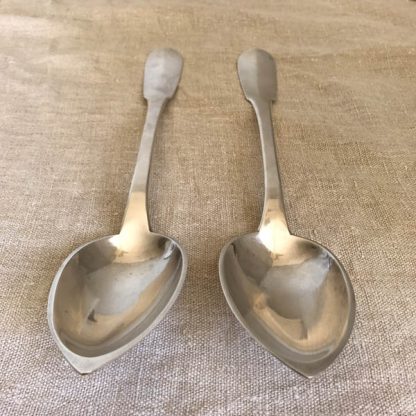 Cuillère à ragout argent 18ème 810 1000 Uni-plat Zahet Strasbourg