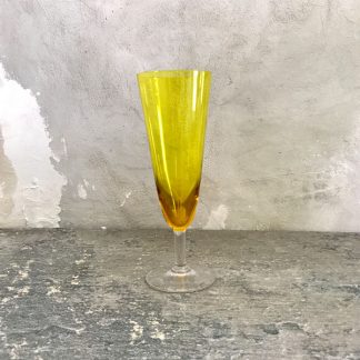 Coupe à champagne jaune