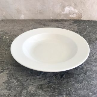 Grand plat blanc vintage en porcelaine