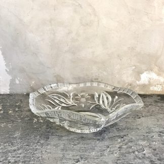 saladier en cristal taillé vintage