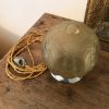 Lampe globe Art Déco mordorée