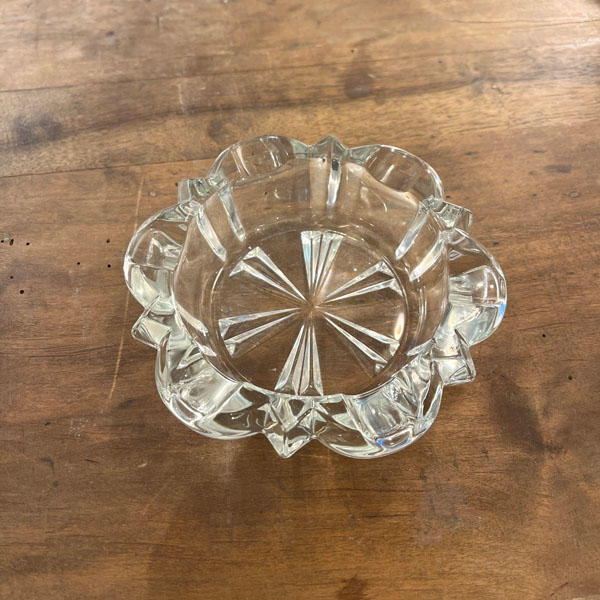 Cendrier vintage en verre