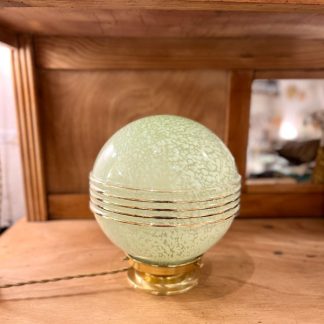 Lampe globe en verre de Clichy