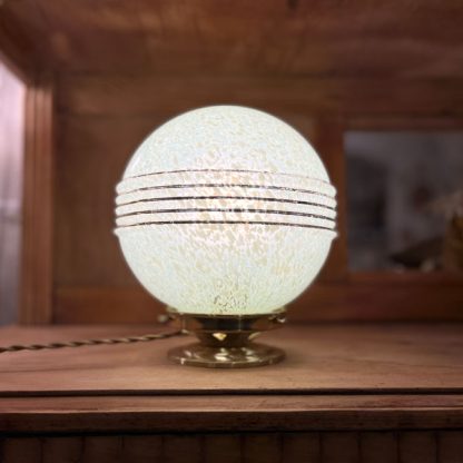 Lampe globe en verre de Clichy