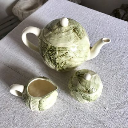 Service à thé “feuille de choux”