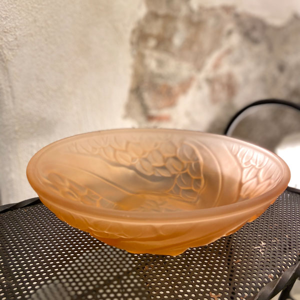 Saladier art déco en verre roseline - Arts de la table