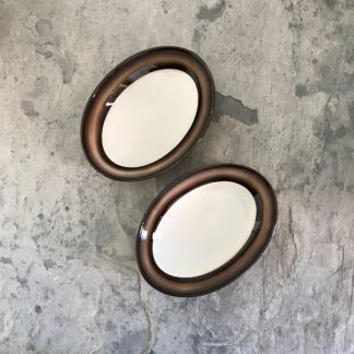Paire de plat en céramique Galvani de Porcenone
