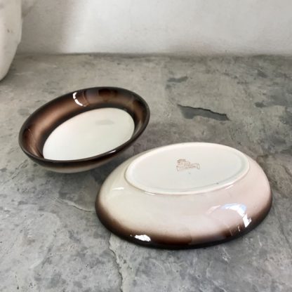 Paire de plat en céramique Galvani de Porcenone