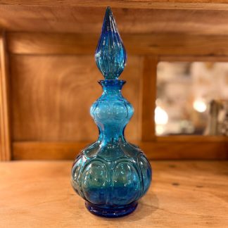 Carafe Empoli en verre bleu