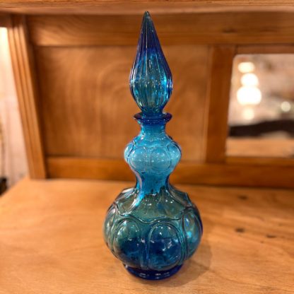 Carafe Empoli en verre bleu