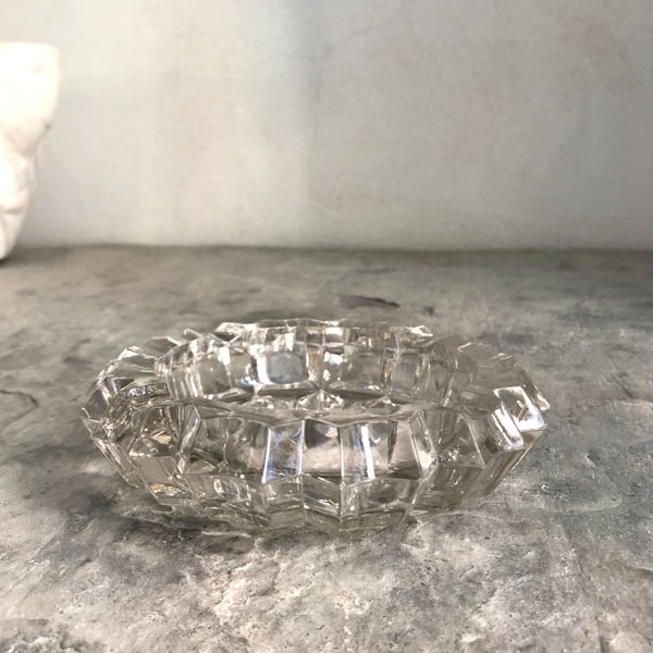 Ancien cendrier en cristal Val Saint Lambert