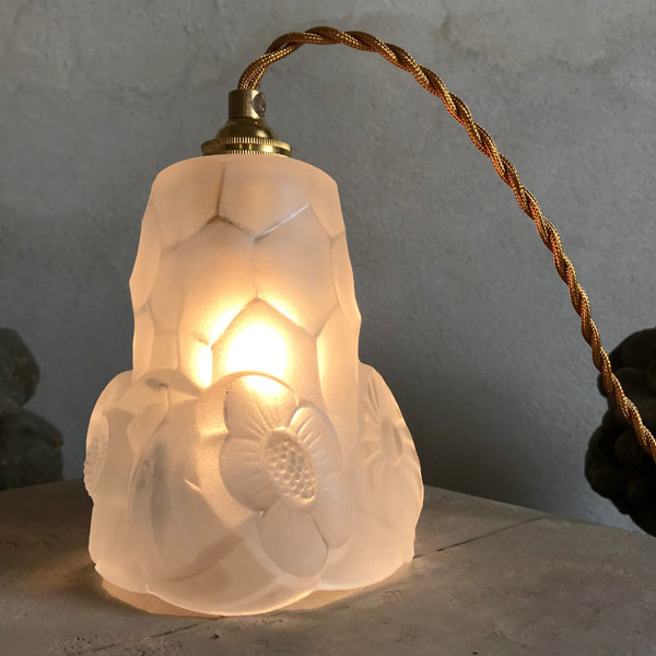 Lampe tulipe Art Déco, Degué - Brocante et Déco Chic