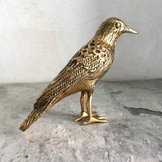 Oiseau en laiton sculpté vintage