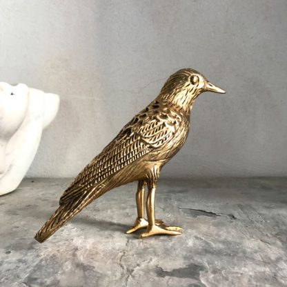 Oiseau en laiton sculpté vintage