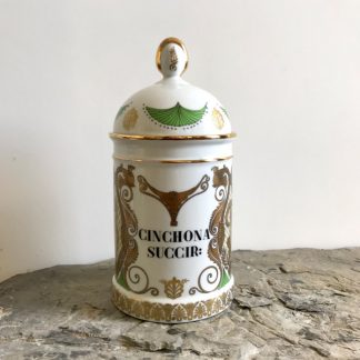 Grand pot à pharmacie en porcelaine de Limoges