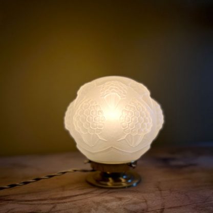 Lampe globe Art Déco brocante