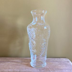 Grand vase en verre transparent