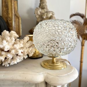 Lampe globe “diamant” en verre