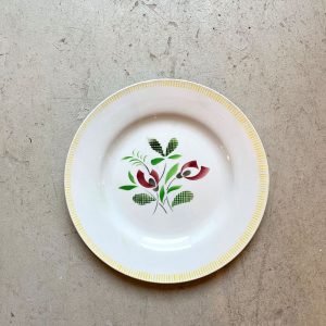 Assiette plate en faïence “Pablo”, Digoin – Sarreguemines