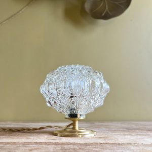 Lampe globe "bulles" en verre