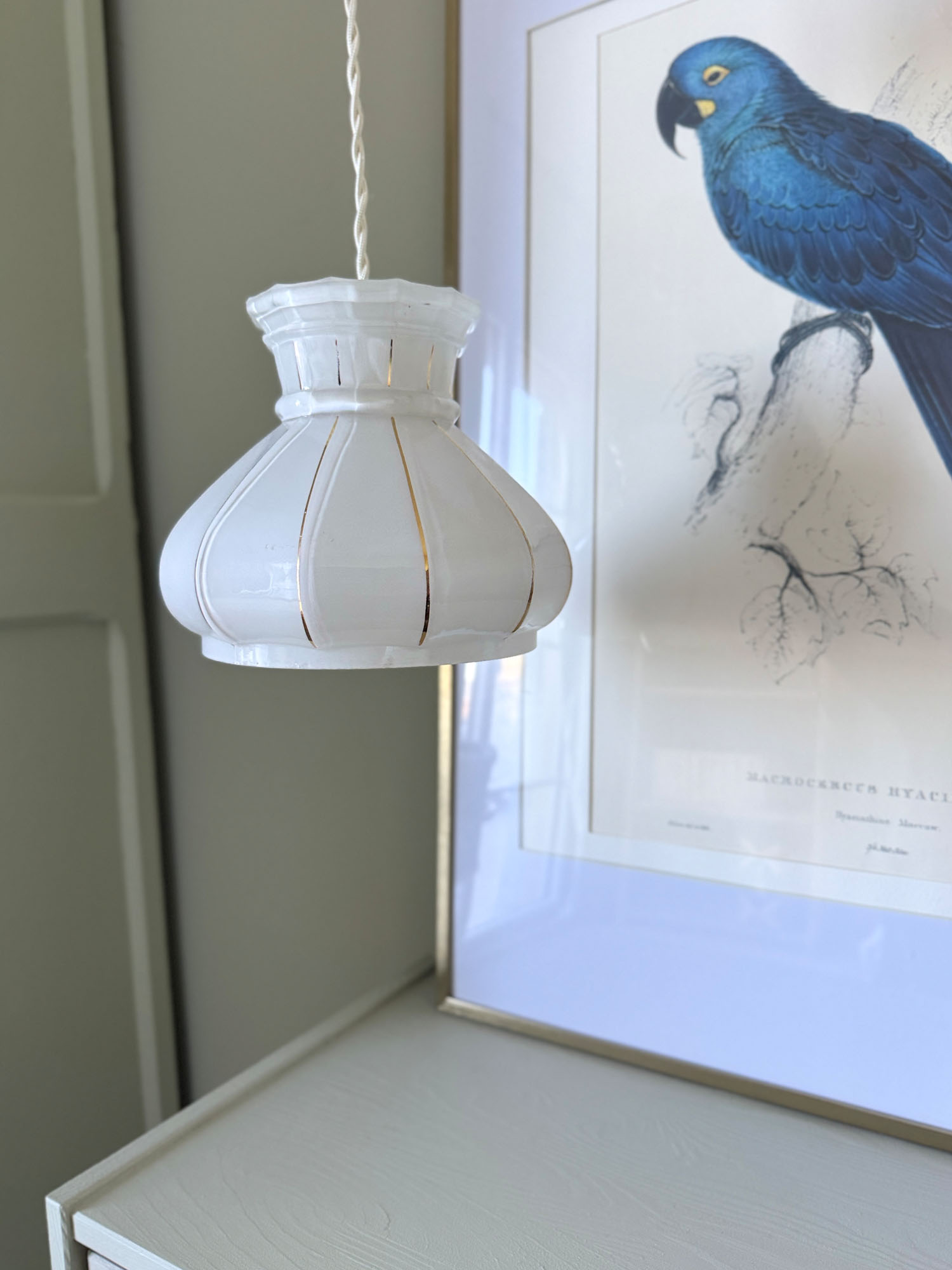 Lampe baladeuse "filets dorés"